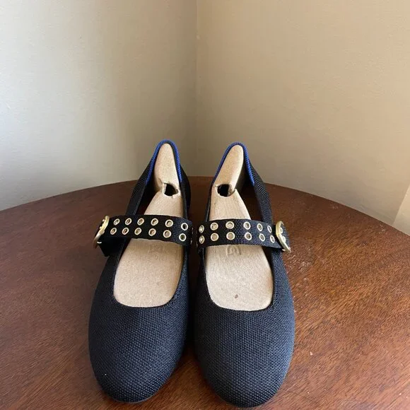 Rothy's The Ballet Mary Jane - Black Size 6.5 - Picture 2 of 6